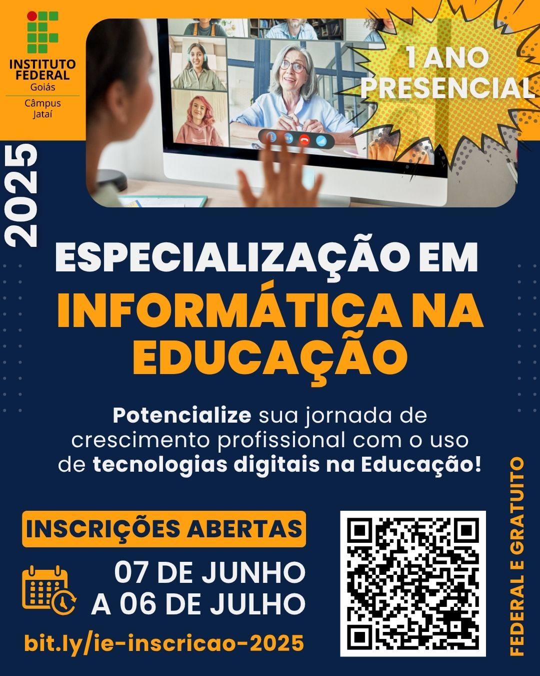 Especialização em Informática na Educação ofertará nova turma